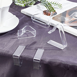 48 Stück transparente Tischdeckenklammern aus Kunststoff in 2 Stilen&nbsp;AJEW-GL0002-08