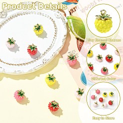 8pcs 4 pendentifs en alliage de couleurs&nbsp;ENAM-CJ0007-57