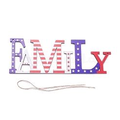 Доска плотности деревянная стена украшение дверная табличка подвески&nbsp;HJEW-C004-15