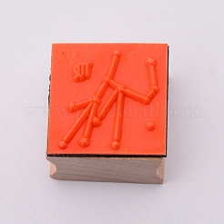 Holzstempel&nbsp;DIY-WH0175-46F