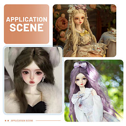 6 Stück 6 Stile Silikon-Puppenkopf-Perückenkappen&nbsp;DOLL-GL0001-05