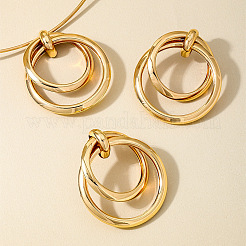 Комплекты из колье с подвеской из сплава и серег-гвоздиков&nbsp;FS-WG1BB50-01