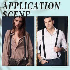 Эластичные мужские подтяжки из полиэстера&nbsp;AJEW-WH0258-293B