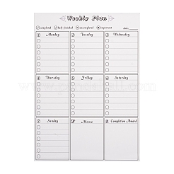 Магнитный недельный календарь на стирание на холодильник&nbsp;AJEW-E043-06