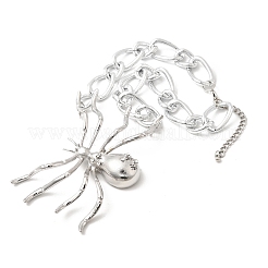 Кулон в виде паука на Хэллоуин из сплава со стразами&nbsp;JEWB-P337-01P