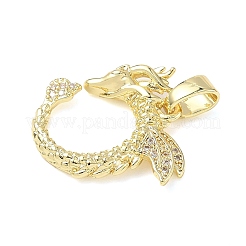 Латунные микро проложить кубического циркония подвески&nbsp;ZIRC-I356-18G