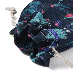 Sacs de rangement imprimés en tissu sur le thème de Noël&nbsp;ABAG-F010-02B-05