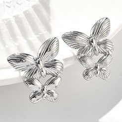 Pendientes de acero inoxidable 304 para mujer&nbsp;EJEW-K306-24P