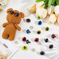 50 Stück 5 Farben Bastel-Kunststoffschrauben Puppenaugen&nbsp;DOLL-GF0001-11