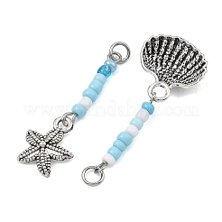 14 pièces 7 styles pendentifs en alliage de style tibétain&nbsp;PALLOY-JF05666