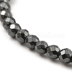 Braccialetti sintetici con perline di ematite non magnetica&nbsp;BJEW-E084-03