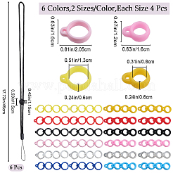 6шт регулируемый ремешок на шею из полиэстера&nbsp;DIY-GF0008-38C