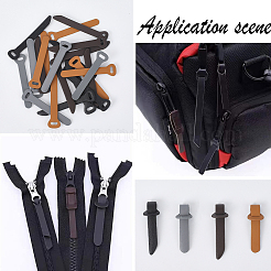 24 шт. 4 цвета искусственной кожи фиксатор молнии сменный для ремонта сумочки для багажа аксессуары&nbsp;DIY-GF0011-62B