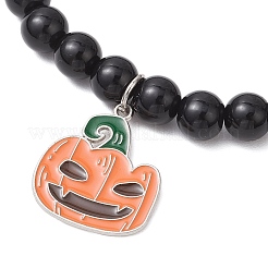 2 шт. браслеты с подвесками из сплава и эмали на Хэллоуин&nbsp;BJEW-JB12011