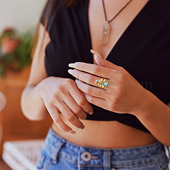 Набор для самостоятельного изготовления пустого куполообразного кольца&nbsp;DIY-UN0004-12A