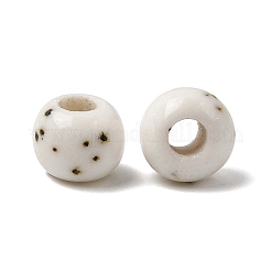 Perles rondes en céramique mouchetées faites à la main&nbsp;PR-NH0001-02C