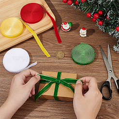 20 ярд двухцветной односторонней бархатной ленты&nbsp;SRIB-PH0001-46A