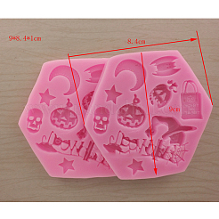 Хэллоуин тема пищевой силиконовые Молды&nbsp;LS-DIY-P004-06
