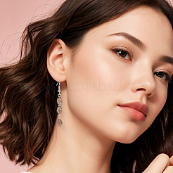 325шт прозрачные стеклянные бусины нити&nbsp;EGLA-PA0001-04B