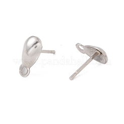 Elementi per orecchini a bottone in acciaio inossidabile 304 anti-ossidazione&nbsp;X-STAS-P307-16P