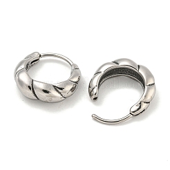 Серьги-кольца из хирургической нержавеющей стали 316&nbsp;EJEW-D096-12AS-25