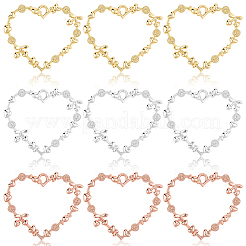 24 шт. подвески из сплава с открытым задним безелем&nbsp;FIND-SC0019-24