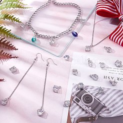 48шт 12 стиля сплава кубического циркония подвески&nbsp;ZIRC-SZ0001-44