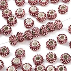 Бусины со стразами из смолы&nbsp;CPDL-H001-10x7mm-9