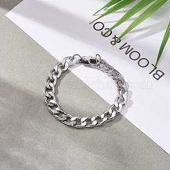 Bracciali con catene a maglie in acciaio inossidabile 304 anti-ossidazione&nbsp;BJEW-JB06273-01