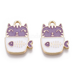 Pendenti placcati oro della lega dello smalto&nbsp;ENAM-T009-90C-RS