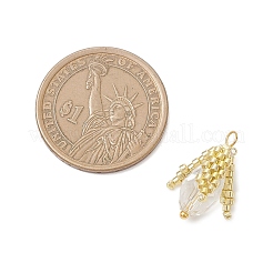 Подвески-бутоны из стеклянных бисера&nbsp;PALLOY-MZ01096-01