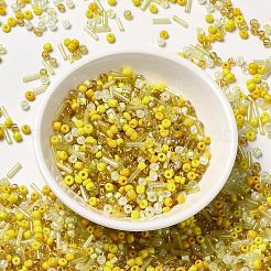 Непрозрачные и прозрачные внутри цветные стеклянные бусины&nbsp;SEED-F004-02D