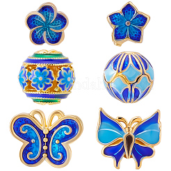 12 pièce de perles cloisonnées artisanales&nbsp;CLB-BBC0001-01