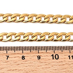 6 mm 304 Edelstahl Cuban Link Kette Halsketten für Frauen Männer&nbsp;NJEW-B134-01A-G