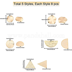 40шт 5 латунные подвески&nbsp;KK-BC0002-10G
