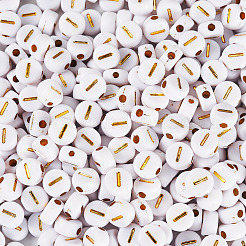 500pcs Plattierung Acrylperlen&nbsp;PACR-TADJ0001-01I