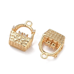 Подвески из латуни с прозрачным фианитом&nbsp;KK-C168-11G