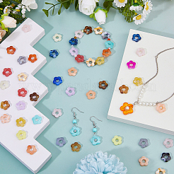 200 шт. прозрачные акриловые бусины градиентного цвета&nbsp;OACR-DC0001-49