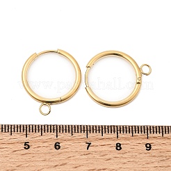 Фурнитура для сережек-колец Huggie Hoop из нержавеющей стали 304&nbsp;STAS-J400-36C-G