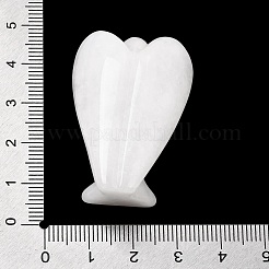 Figurine d'ange en jade blanc naturel&nbsp;DJEW-N006-01A-02
