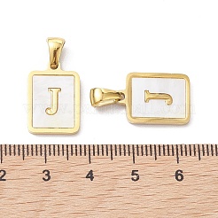 Pendentifs en forme de coquillage pavé en acier inoxydable 304 avec placage ionique (IP)&nbsp;X-STAS-G327-01G-J