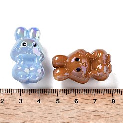 Переливающиеся акриловые бусины с УФ-покрытием&nbsp;X-MACR-D032-10