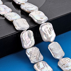 Chapelets de perles en Keshi naturel&nbsp;PEAR-S020-K05