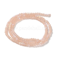 Chapelets de perles en verre imitation jade&nbsp;EGLA-A034-T2mm-MB21