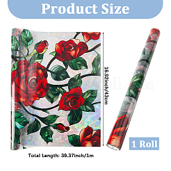 Autocollants statiques en PVC&nbsp;DIY-WH20047-01A-033