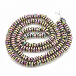 Electroplate non magnetici ematite sintetico fili di perline&nbsp;G-N0318-01