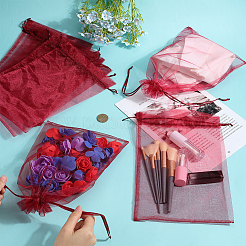30 stücke große organza beutel tragbare schuhe tasche reise lagerung kordelzug taschen&nbsp;OP-SP0001-03A-04