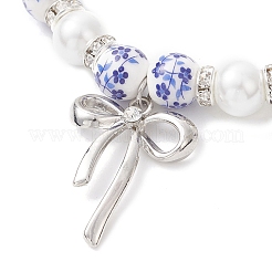 Armbänder mit Schleifenanhänger aus Messing&nbsp;BJEW-JB12905