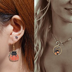 28шт 14 стиля хэллоуин тема сплава эмаль подвески&nbsp;ENAM-SZ0001-63LG