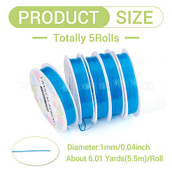 5 Rolle runder elastischer Kristallfaden&nbsp;EW-TA0001-11B